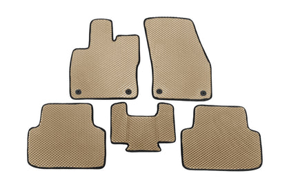 EVA Floor Mats (Beige) for Volkswagen Golf Sportsvan 2014-2020 - image 1