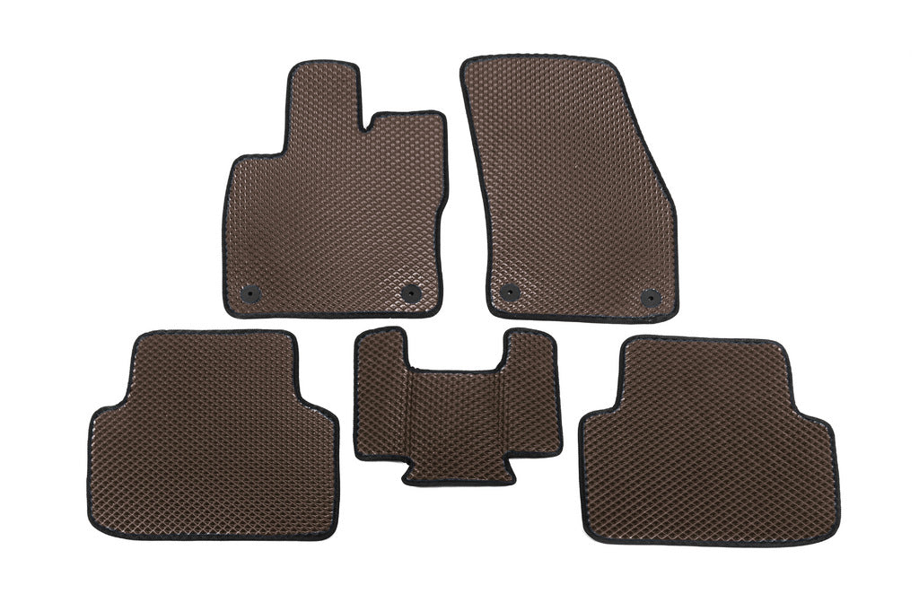 EVA Floor Mats (Brown) for Volkswagen Golf Sportsvan 2014-2020 - image 1