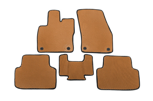 EVA Floor Mats (Orange) for Volkswagen Golf Sportsvan 2014-2020 - image 1