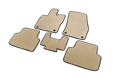 EVA Floor Mats (Beige) for Volkswagen Golf Sportsvan 2014-2020 - image 2