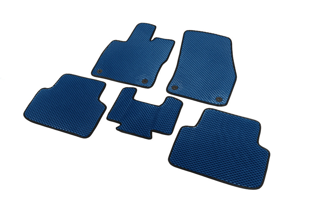 EVA Floor Mats (Blue) for Volkswagen Golf Sportsvan 2014-2020 - image 2