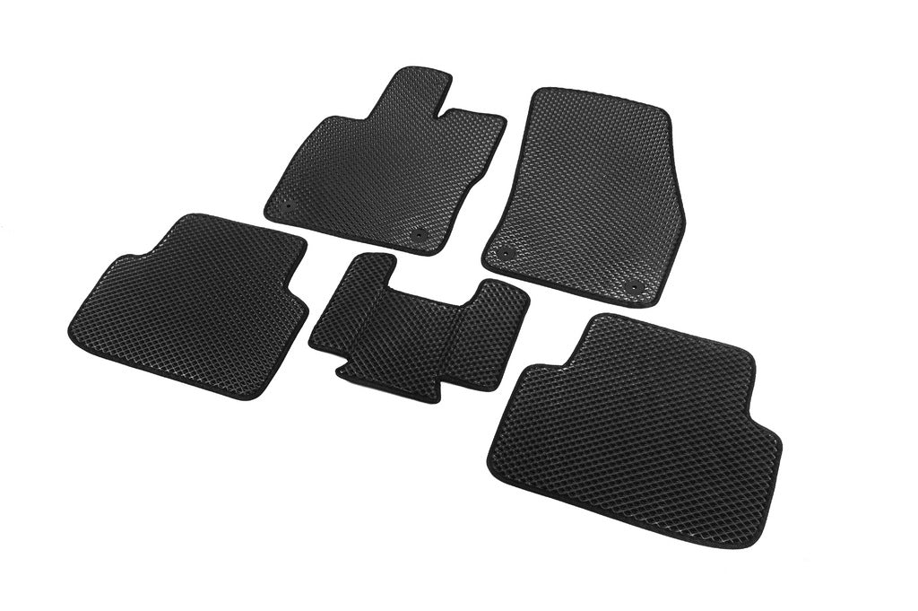 EVA Floor Mats (Black) for Volkswagen Golf Sportsvan 2014-2020 - image 8