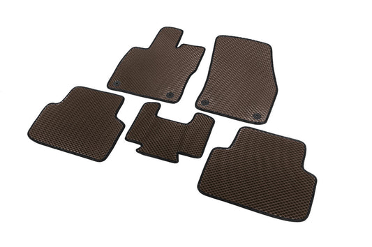EVA Floor Mats (Brown) for Volkswagen Golf Sportsvan 2014-2020 - image 2