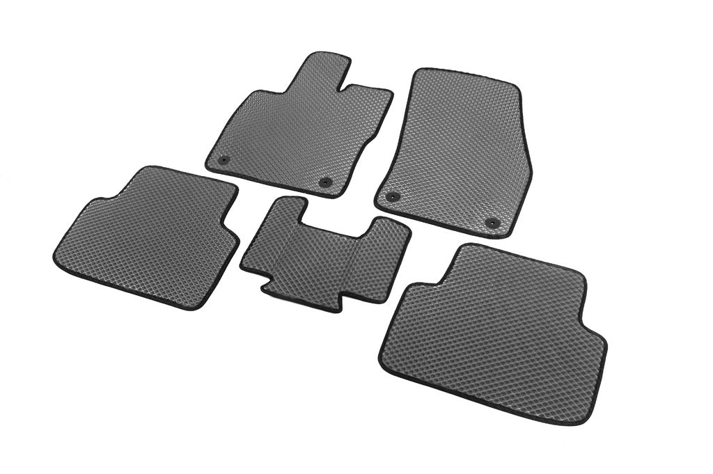 EVA Floor Mats (Gray) for Volkswagen Golf Sportsvan 2014-2020 - image 2