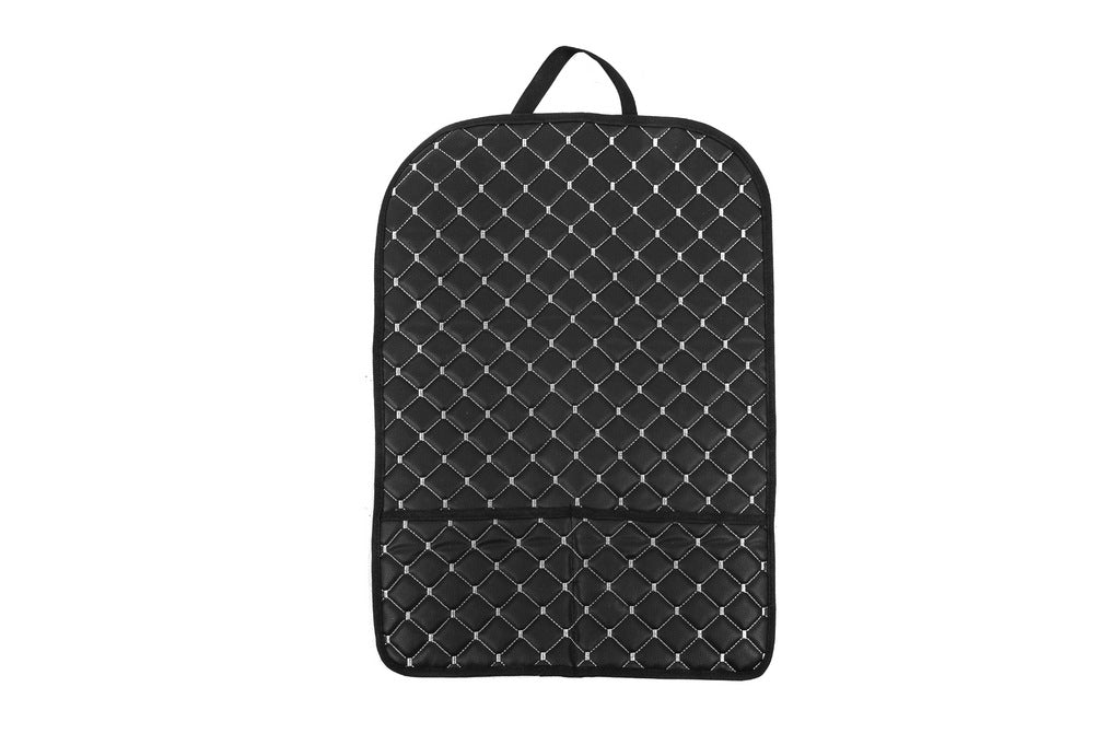 Car Seat Back Organizer ECO (1 pc, Black with Gray Stitching) - image 1