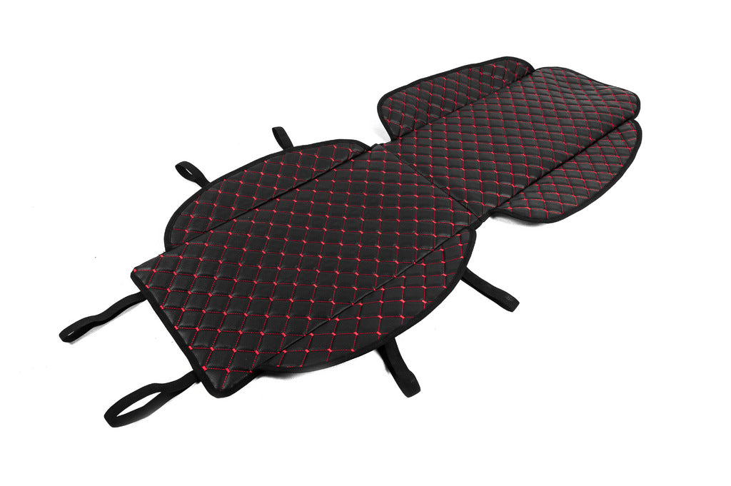 Car Seat Cover ECO (1 pc, Black with Red Stitching) - image 3