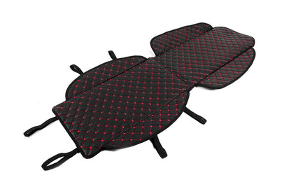 Car Seat Cover ECO (1 pc, Black with Red Stitching) - image 3