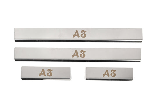 Door Sill Covers (4 pcs, Stainless Steel) for Audi A3 2012-2020 - image 1