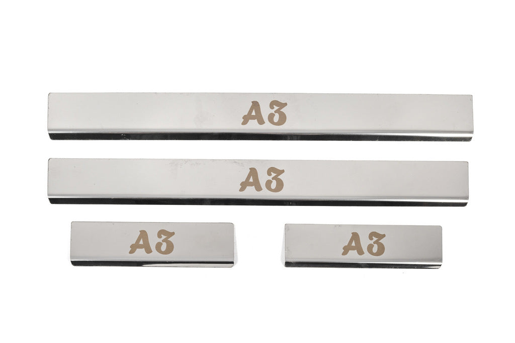 Door Sill Covers (4 pcs, Stainless Steel) for Audi A3 2012-2020 - image 1