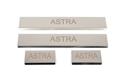 Door Sill Covers (4 pcs, Stainless Steel) for Opel Astra K 2016-2021 - image 1