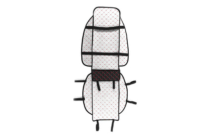 Car Seat Cover ECO (1 pc, Black with Red Stitching) - image 4