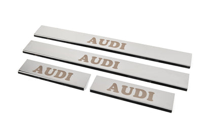 Door Sill Covers (4 pcs, Stainless Steel) for Audi A4 B8 2007-2015 - image 2