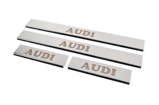 Door Sill Covers (4 pcs, Stainless Steel) for Audi A4 B8 2007-2015 - image 2
