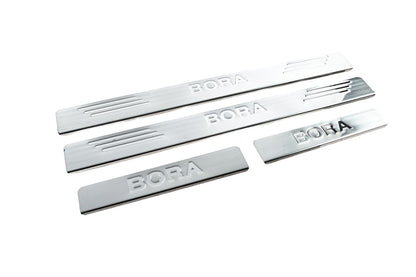 Door Sill Protectors OmsaLine (4 pcs, Stainless Steel) for Volkswagen Bora 1998-2004 - image 3
