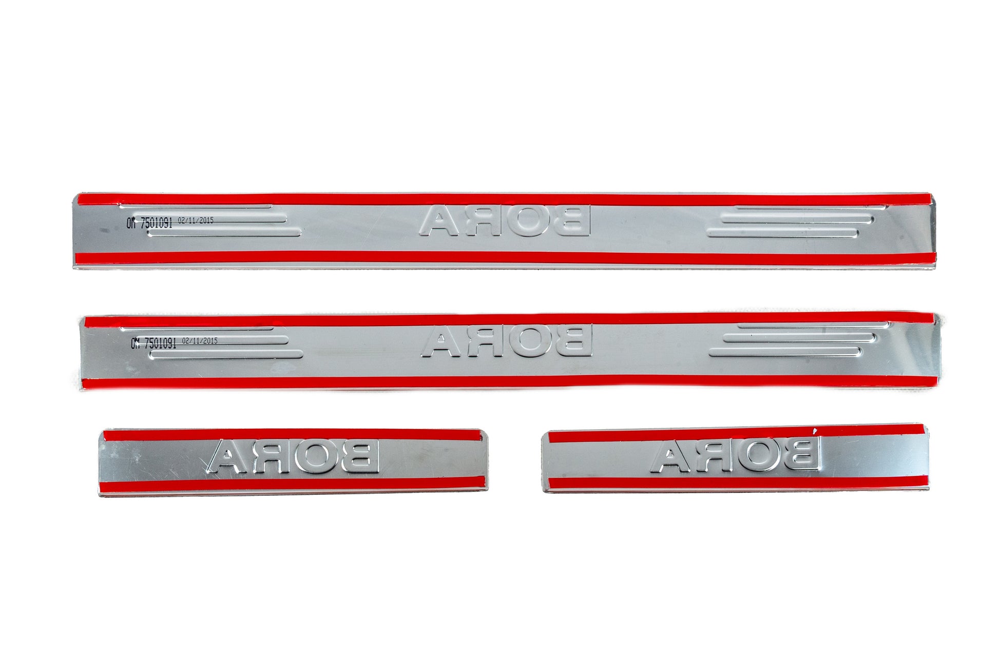 Door Sill Protectors OmsaLine (4 pcs, Stainless Steel) for Volkswagen Bora 1998-2004 - image 4