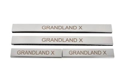 Threshold pads (4 pcs., stainless steel) for Opel Grandland X - Reelken Auto