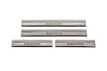Door Sill Protectors Carmos V3 (4 pcs, Stainless Steel) for Volkswagen Amarok 2010-2022 - image 1