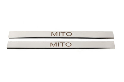 Door Sill Covers (2 pcs, Stainless Steel) for Alfa Romeo MiTo 2008-2018 - image 1