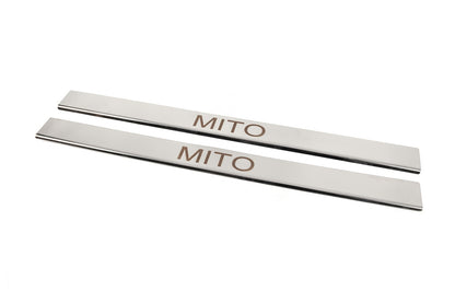 Door Sill Covers (2 pcs, Stainless Steel) for Alfa Romeo MiTo 2008-2018 - image 2