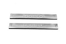 Door Sill Protectors V4 (Carmos, 2 pcs, Stainless Steel) for Fiat Doblo I 2005-2010 - image 2