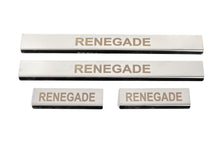 Door Sill Covers (4 pcs, Stainless Steel) for Jeep Renegade 2014- - image 1