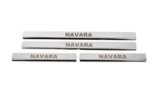 Door Sill Covers (4 pcs, Stainless Steel) for Nissan Navara 2006-2015 - image 1