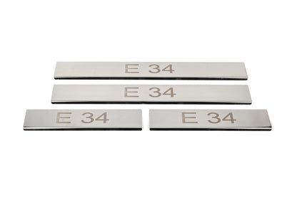 Door Sill Covers (4 pcs, Carmos V3) for BMW 5 Series E-34 1988-1995 - image 1