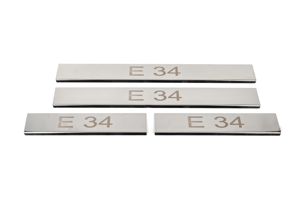 Door Sill Covers (4 pcs, Carmos V3) for BMW 5 Series E34 1988-1995 - image 1