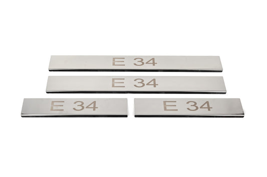 Door Sill Covers (4 pcs, Carmos V3) for BMW 5 Series E34 1988-1995 - image 1