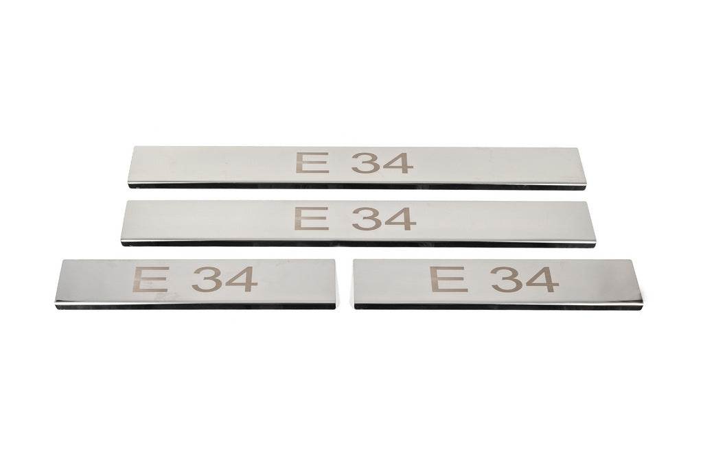 Threshold pads (4 pcs., Carmos V3) for BMW 5 series E-34 1988-1995 - Reelken Auto