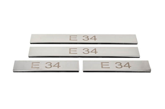 Threshold pads (4 pcs., Carmos V3) for BMW 5 series E-34 1988-1995 - Reelken Auto