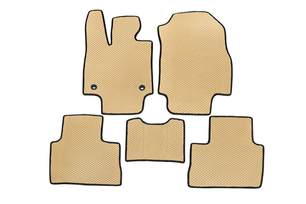 EVA Floor Mats Automatic Transmission (Beige) for Toyota Rav 4 2019- - image 1