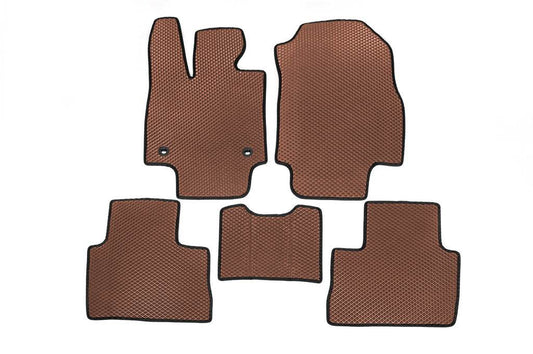 Mats EVA automatic transmission (Brown) for Toyota Rav 4 2019- - Reelken Auto