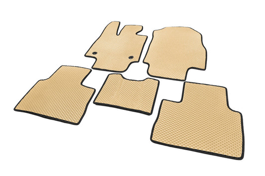 EVA Floor Mats Automatic Transmission (Beige) for Toyota Rav 4 2019- - image 2