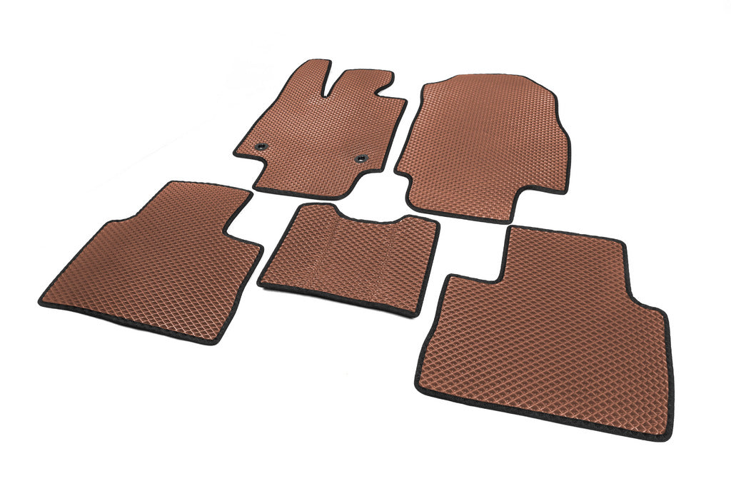 EVA Floor Mats Automatic Transmission (Brown) for Toyota Rav 4 2019- - image 2