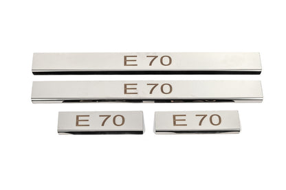 Door Sill Covers (4 pcs, Stainless Steel) for BMW X5 E70 2007-2013 - image 7