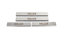 Door Sill Covers (4 pcs, Stainless Steel) for Toyota Hilux 2015- - image 1