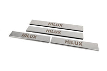 Door Sill Covers (4 pcs, Stainless Steel) for Toyota Hilux 2015- - image 2