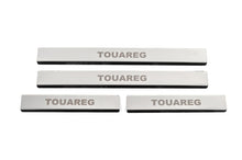 Stainless Steel Door Sill Protectors Carmos V1 (4 pcs) for Volkswagen Touareg 2010-2018 - image 1
