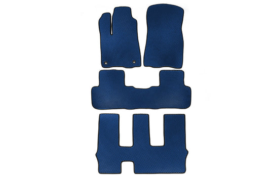 EVA Floor Mats (3 Rows, Blue) for Toyota Highlander 2013-2019 - image 1