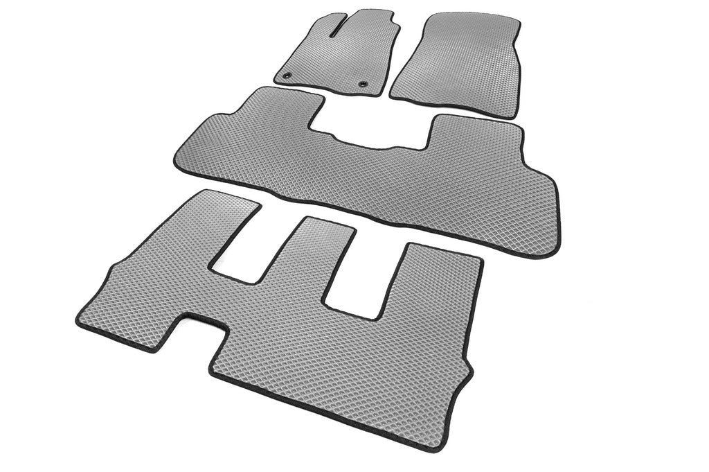 EVA Floor Mats (3 Rows, Gray) for Toyota Highlander 2013-2019 - image 2