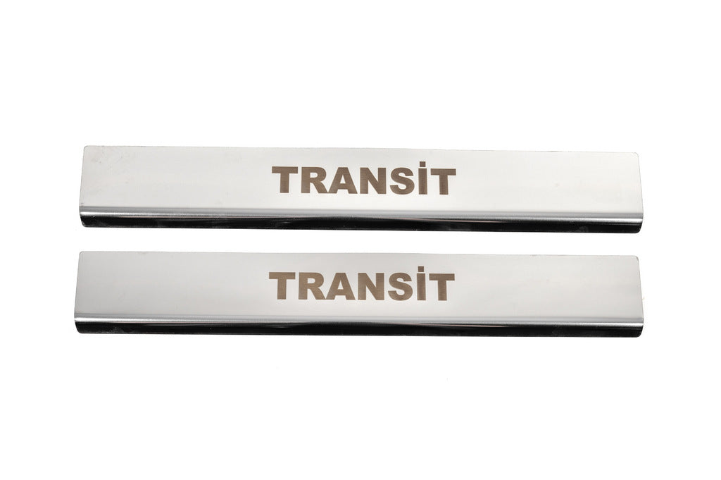 Door Sill Covers (2 pcs, Stainless Steel) for Ford Transit 2014- - image 2