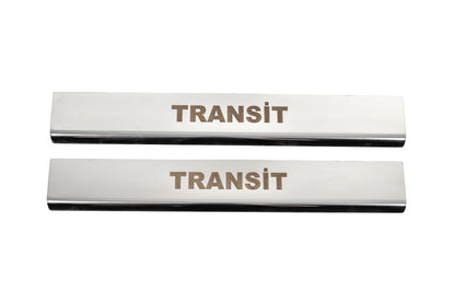 Door Sill Covers (2 pcs, Stainless Steel) for Ford Transit 2014- - image 2