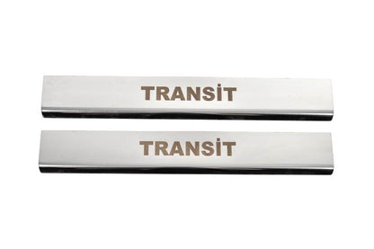 Threshold cover (2 pcs., stainless steel) for Ford Transit 2014↗ - Reelken Auto