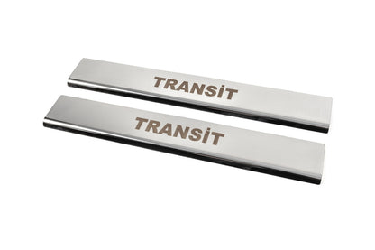 Door Sill Covers (2 pcs, Stainless Steel) for Ford Transit 2014- - image 3