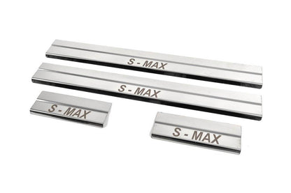 Threshold cover (4 pcs., stainless steel) for Ford S-Max 2007-2014 - Reelken Auto