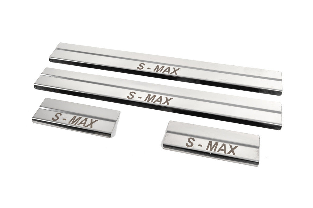 Door Sill Covers (4 pcs, Stainless Steel) for Ford S-Max 2007-2014 - image 2