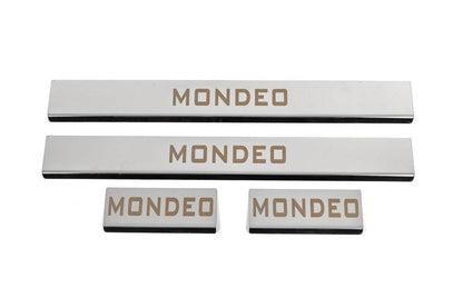 Threshold cover (4 pcs., stainless steel) for Ford Mondeo 2014-2022 - Reelken Auto