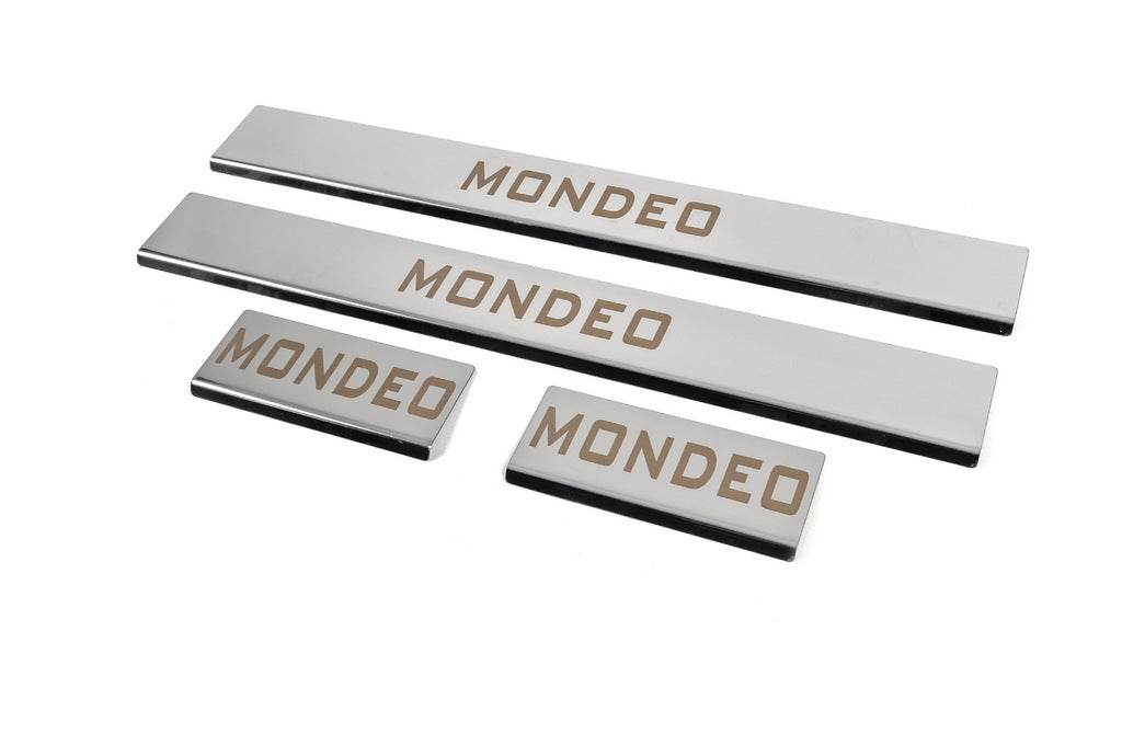 Threshold cover (4 pcs., stainless steel) for Ford Mondeo 2014-2022 - Reelken Auto