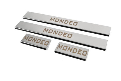 Threshold cover (4 pcs., stainless steel) for Ford Mondeo 2014-2022 - Reelken Auto